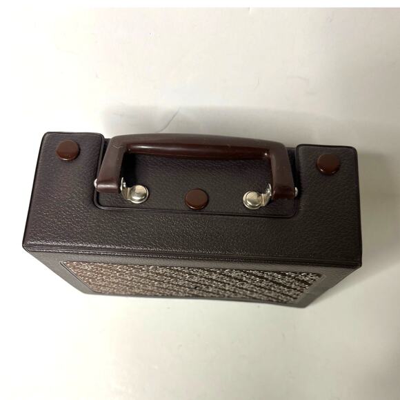 Vintage Clarion Case Brown Vintage Electronics Carrying Case Only - Picture 3 of 4